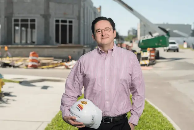 Trent Cotney at a Construction Site